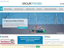 Tablet Screenshot of groupe-prorisk.com